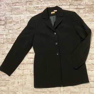 Caslon ,black  button down blazer size 12